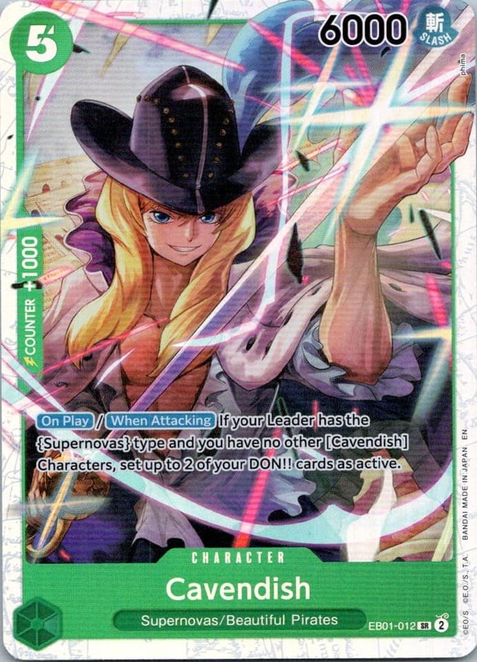 Cavendish SR Extra Booster: Memorial Collection EB01 - 012 NM