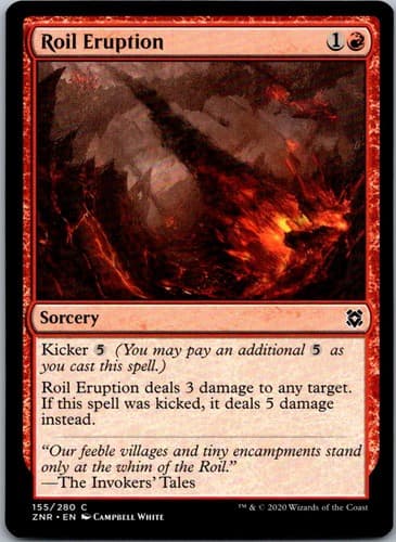 Roil Eruption C ZNR #155 NM MTG Magic