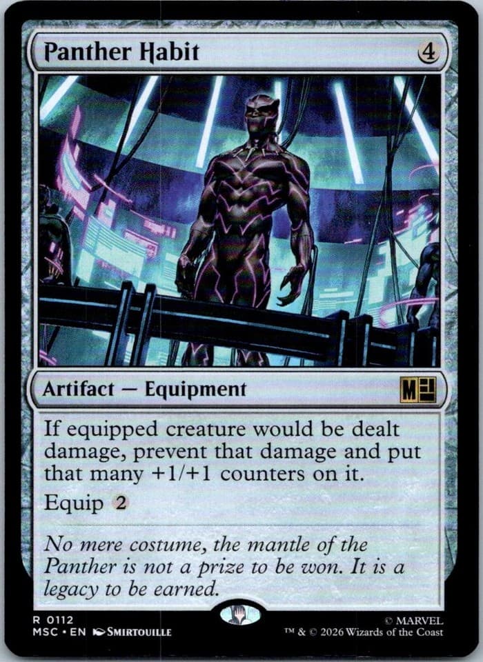 Panther Habit R Commander: Marvel Super Heroes 112 NM