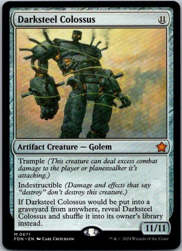 Darksteel Colossus M FDN #671 LP MTG Magic