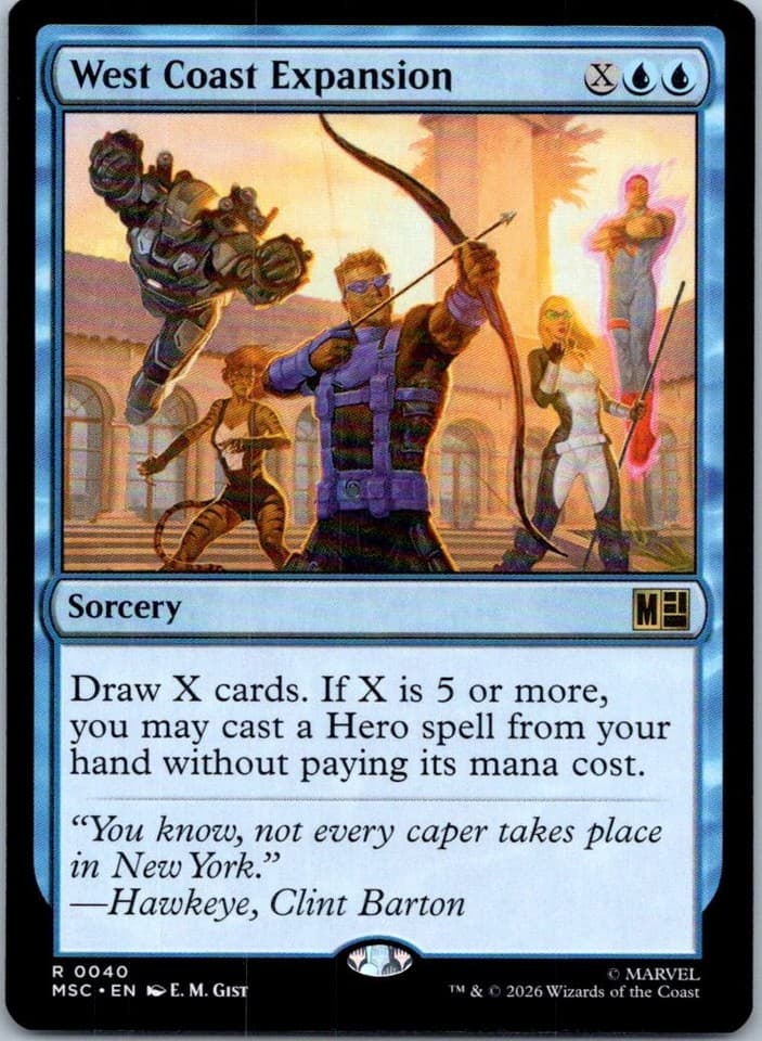 West Coast Expansion R Commander: Marvel Super Heroes 40 NM