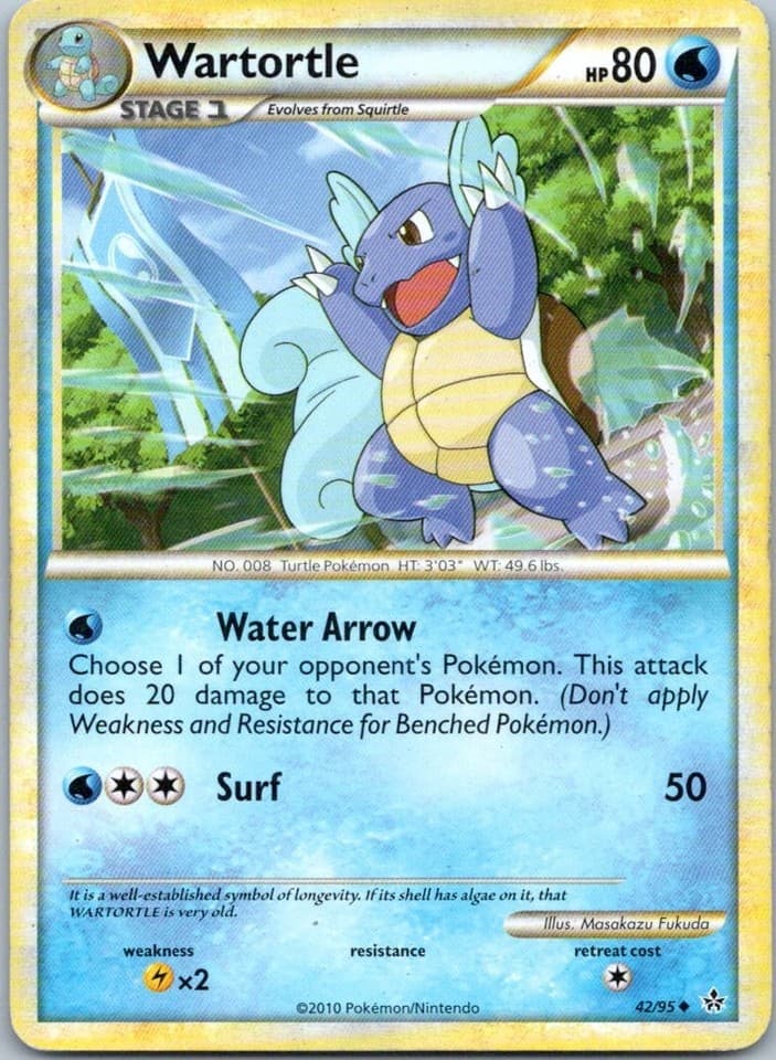 Wartortle Uncommon Unleashed 42/95 NM