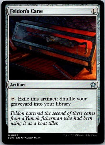 Feldon's Cane U FDN #673 NM MTG Magic