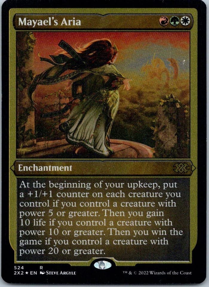 Mayael's Aria (Foil Etched) R Double Masters 2022 524 NM