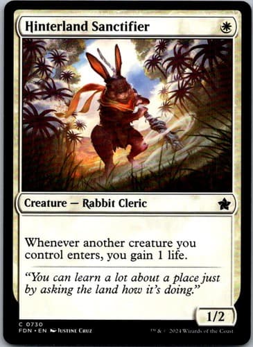 Hinterland Sanctifier C FDN #730 NM MTG Magic