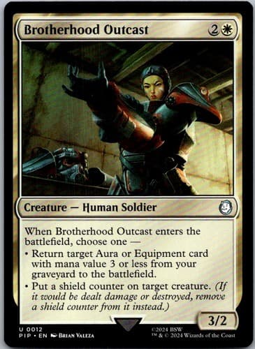 Brotherhood Outcast U PIP #540 LP MTG Magic