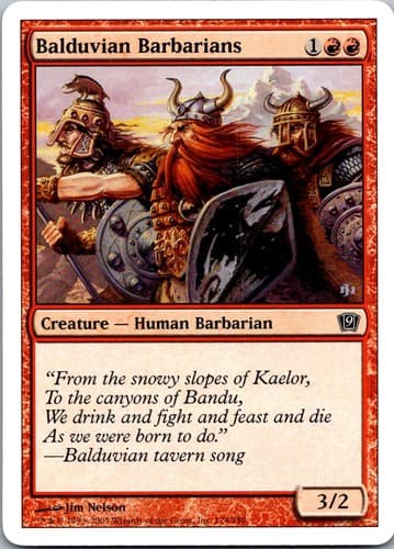 Balduvian Barbarians C 9ED #174 NM MTG Magic