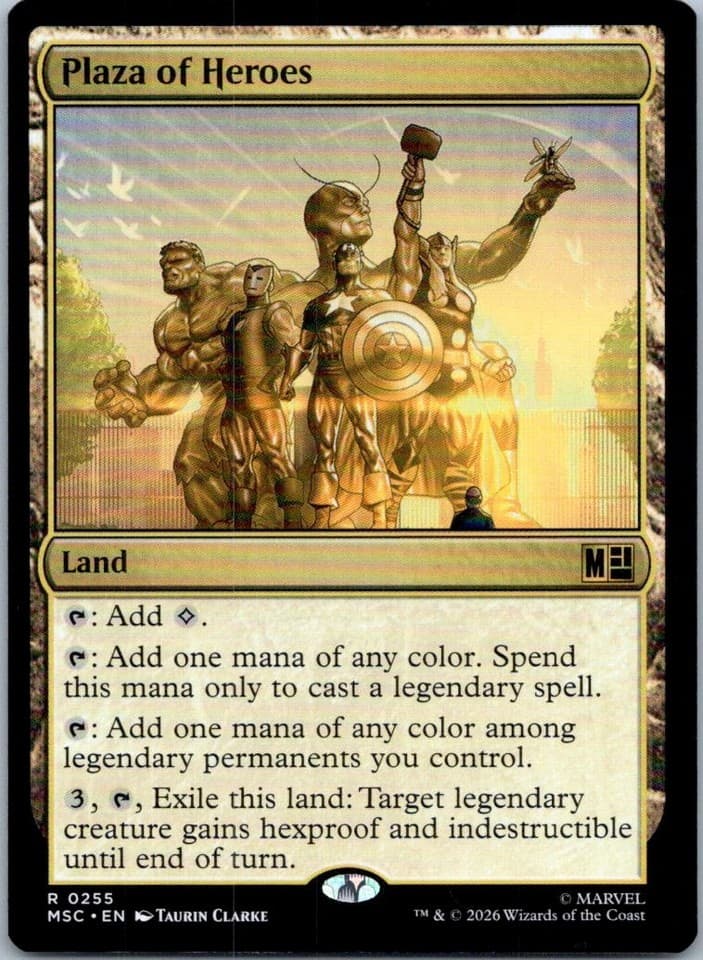 Plaza of Heroes R Commander: Marvel Super Heroes 255 NM