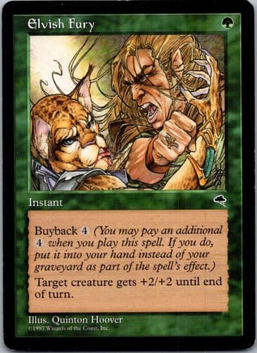 Elvish Fury C TMP #226 LP MTG Magic