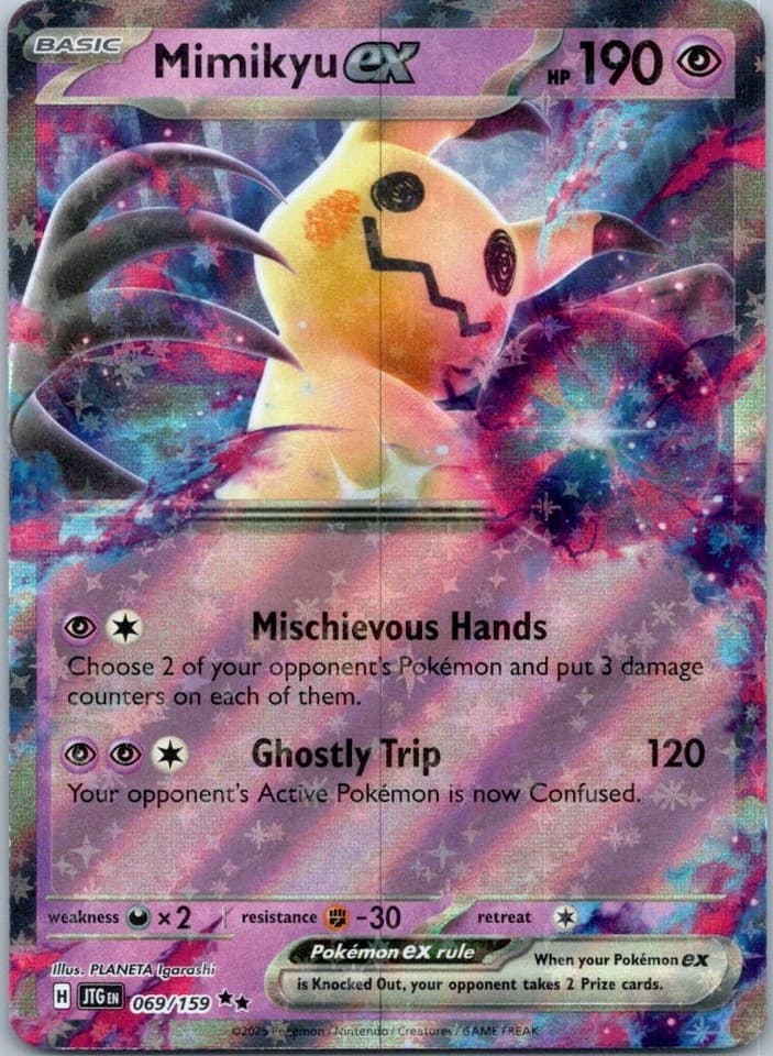 Mimikyu ex Double Rare SV09: Journey Together 069/159 NM