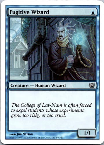 Fugitive Wizard C 9ED #80 NM MTG Magic