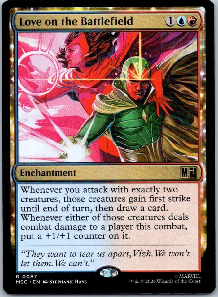 Love on the Battlefield R Commander: Marvel Super Heroes 87 NM