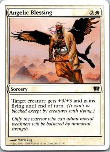 Angelic Blessing C 9ED #2 NM MTG Magic