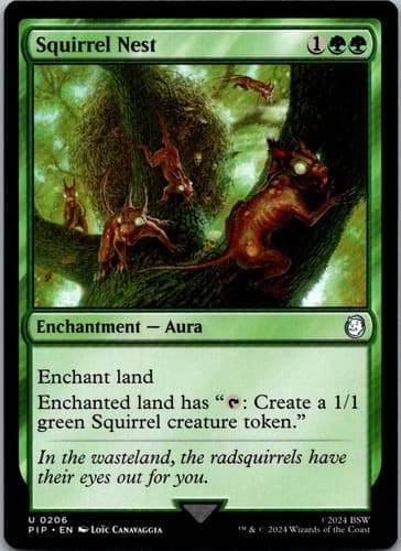 Squirrel Nest U PIP #206 LP MTG Magic