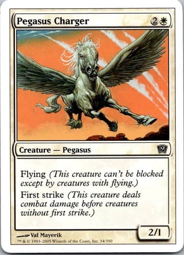 Pegasus Charger C 9ED #34 NM MTG Magic