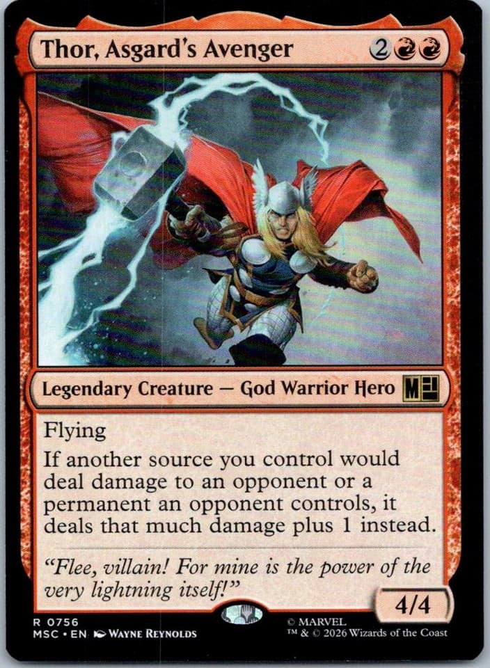 Thor, Asgard's Avenger R Commander: Marvel Super Heroes 756 NM