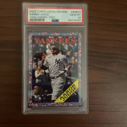 PSA 10 2023 Topps JAPAN Edition AARON JUDGE 1988 CHERRY TREE #88B23