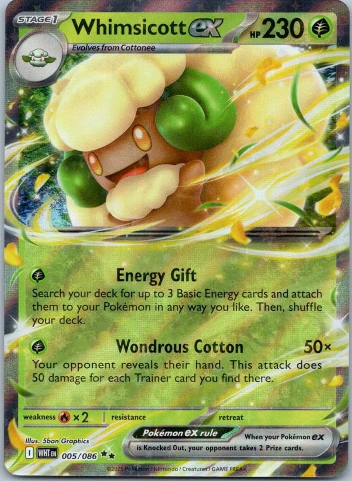 Whimsicott Rare SV05: Temporal Forces 015/162 NM