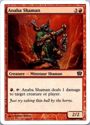 Anaba Shaman C 9ED #172 NM MTG Magic