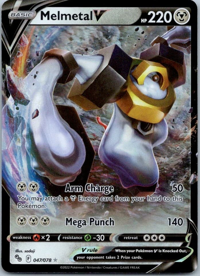 Melmetal V Ultra Rare Pokemon GO 047/078 NM