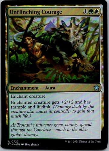 Unflinching Courage U LIST #192 NM MTG Magic