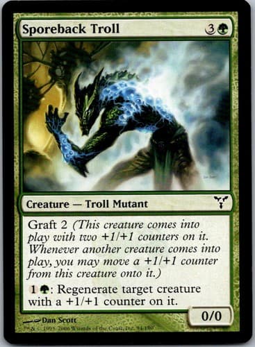 Sporeback Troll C DIS #94 NM MTG Magic