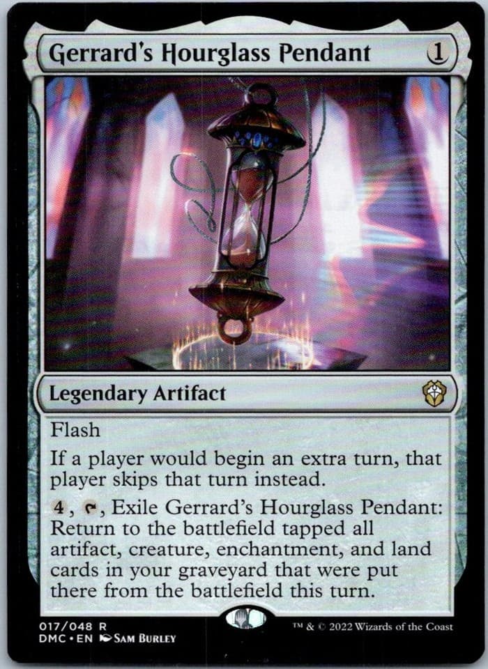 Gerrard's Hourglass Pendant R Commander: Dominaria United 17 NM