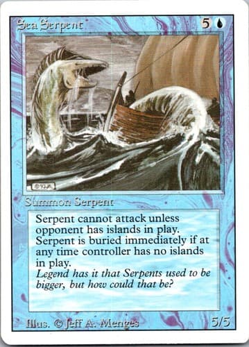 Sea Serpent C 3ED # NM MTG Magic