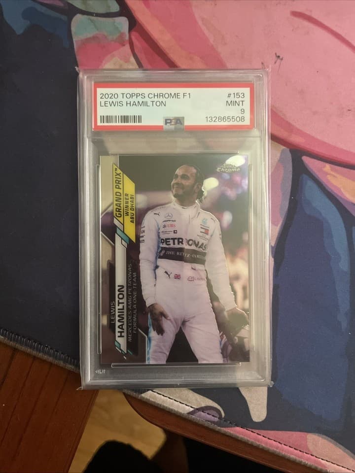 PSA 10 2020 Topps Chrome F1 Lewis Hamilton Gem Mint POP 19