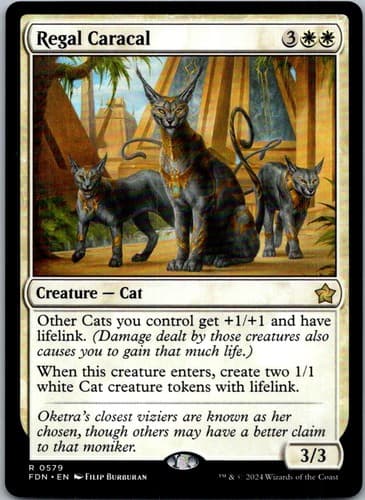 Regal Caracal R FDN #579 NM MTG Magic