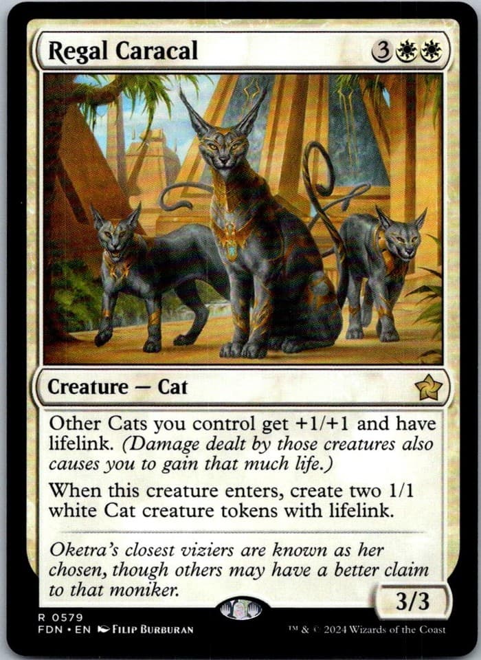 Regal Caracal R FDN #579 NM MTG Magic
