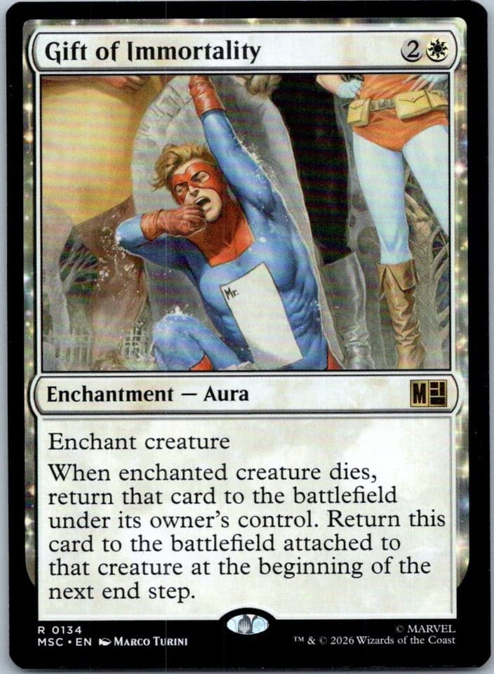 Gift of Immortality R Commander: Marvel Super Heroes 134 NM