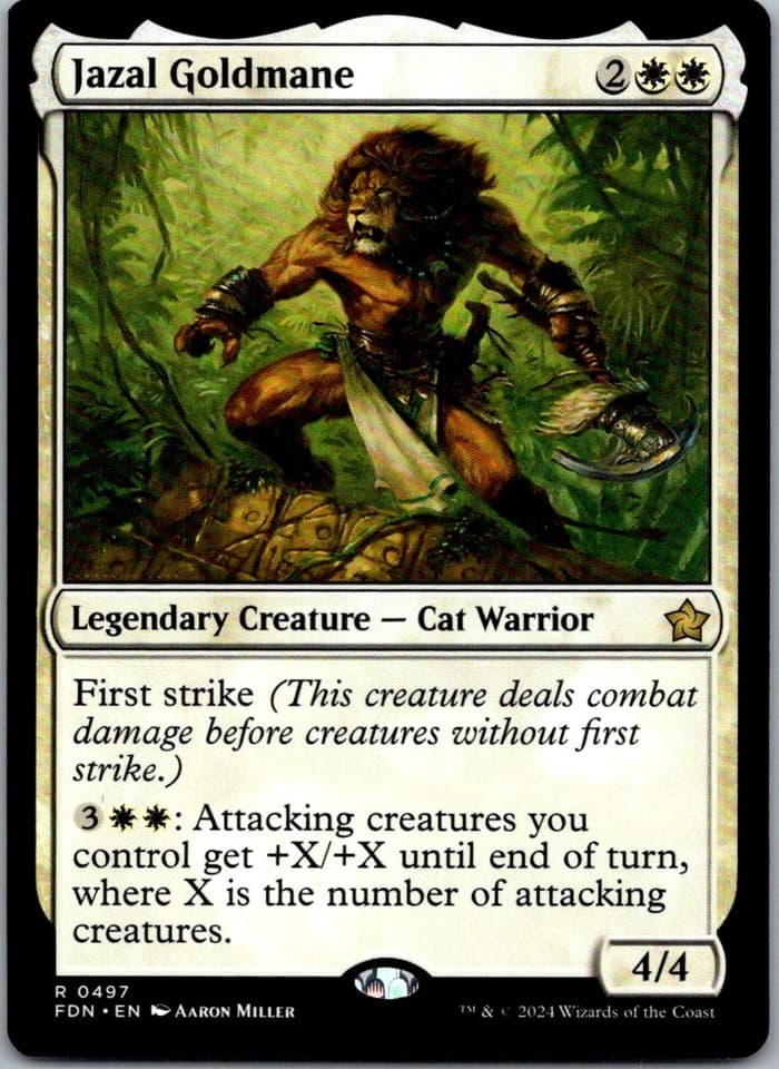 Jazal Goldmane M LIST #102/048 NM MTG Magic