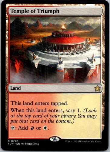 Temple of Triumph R CMM #1047 NM MTG Magic