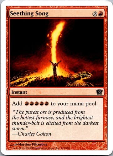 Seething Song C 9ED #216 NM MTG Magic