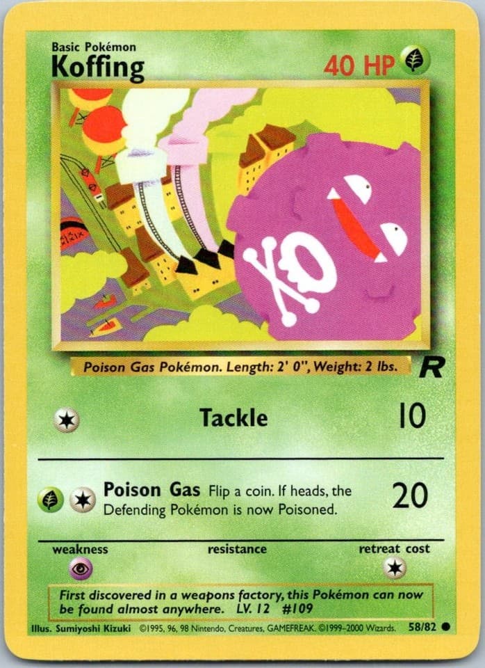 Koffing Common Team Rocket 58/82 NM