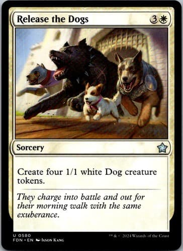 Release the Dogs U FDN #580 NM MTG Magic