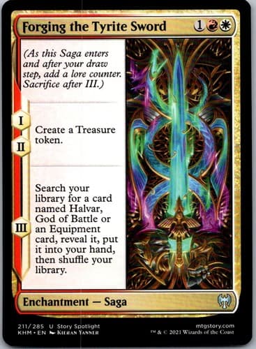 Forging the Tyrite Sword U LIST #211/285 NM MTG Magic