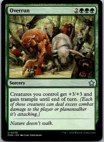 Overrun (Spanish) - "Sobrepasar" U PS11 #154 NM MTG Magic