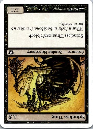Spineless Thug (French) - "Étrangleur mou" C PSAL #F18 NM MTG Magic