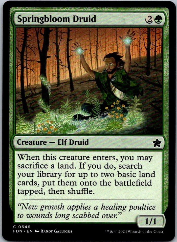 Springbloom Druid C ZNC #83 NM MTG Magic