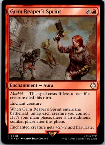Grim Reaper's Sprint R PIP #586 LP MTG Magic