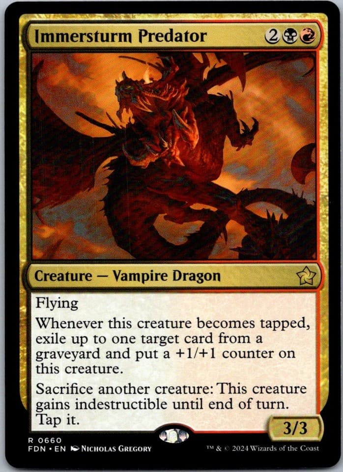 Immersturm Predator R PPKHM #214 NM MTG Magic