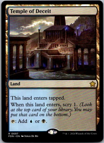 Temple of Deceit R PRE #245 LP MTG Magic