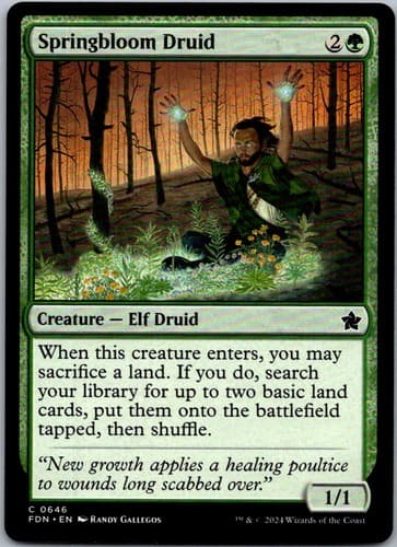 Springbloom Druid C ZNC #83 LP MTG Magic
