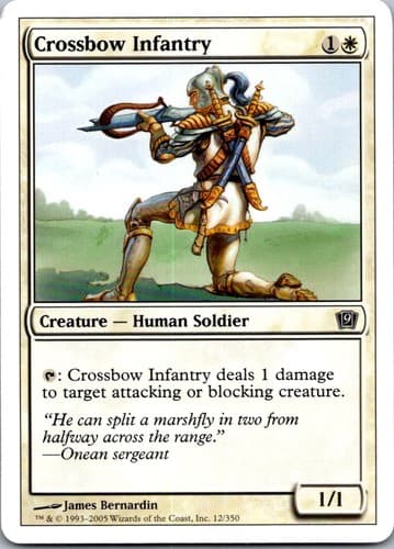 Crossbow Infantry C 9ED #12 NM MTG Magic