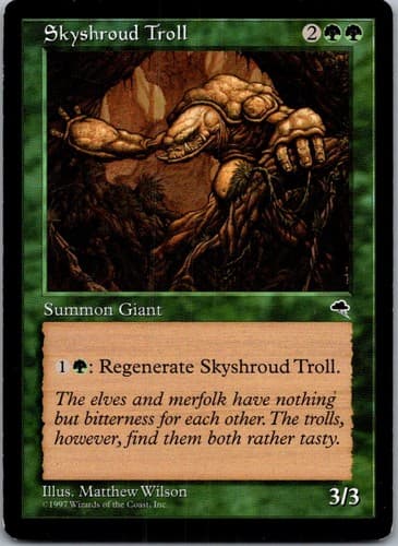 Skyshroud Troll C TMP #257 NM MTG Magic