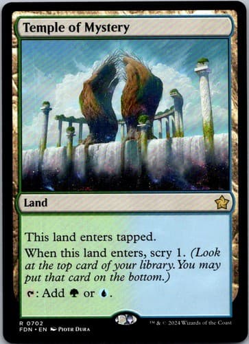Temple of Mystery R FDN #702 NM MTG Magic