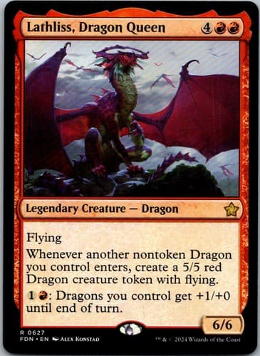 Lathliss, Dragon Queen R TDC #219 NM MTG Magic