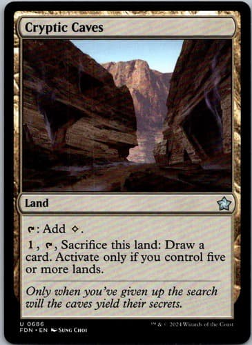 Cryptic Caves U ZNC #125 NM MTG Magic